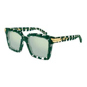 サングラス BOTTEGA VENETA Woman Sunglasses Gnawed Blue BV1369S 005 BOTTEGA VENETA BV1369S Sunglasses